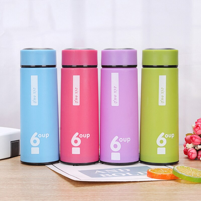 Oape 350ml 12oz isolasjon dobbeltlags reise lekkasjesikker virksomhet glass vann kopp farge plast skall vannflaske