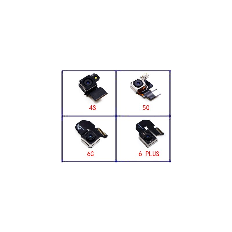 Originele Camera Voor Iphone 4S 5S 6 6S 7 8 Plus Back Camera Rear Belangrijkste Lens Flex kabel Camera Voor Iphone X Xr Xs Max 11 Pro Camera
