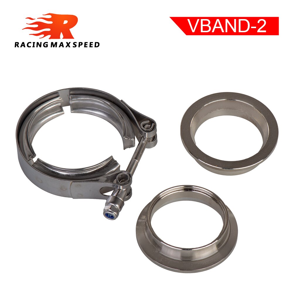 304 Rvs 2 2.5 3 3.5 4 V-Band Klem 3 Inch V-Band 4 Inch Uitlaat flens 76Mm Turbo Uitlaat Vband V Klemmen Kits: 2.0 inch