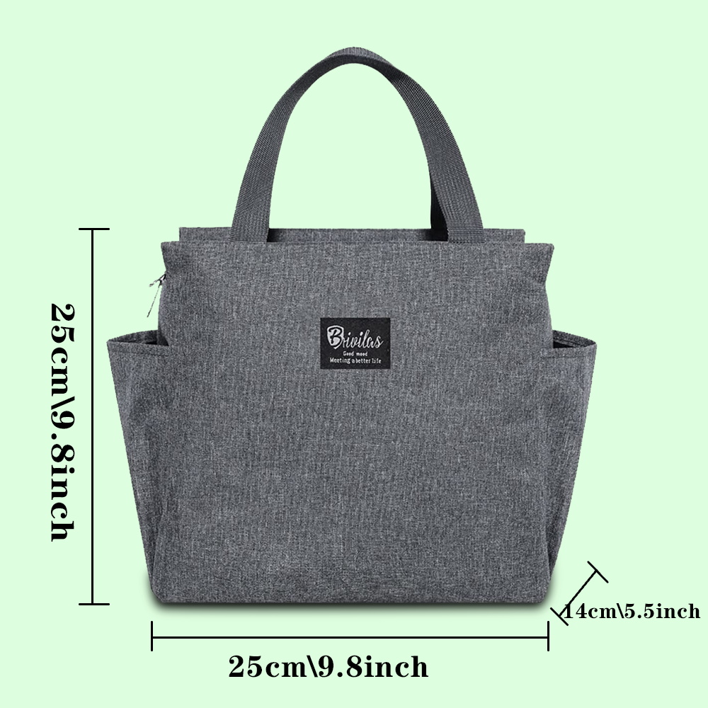 Izolowana torba na lunch Cooler Lunch Box Przenośna izolowana płócienna torba Bento Pack Termiczna torba na żywność Piknikowa torba na ryż dla kobiet i dzieci