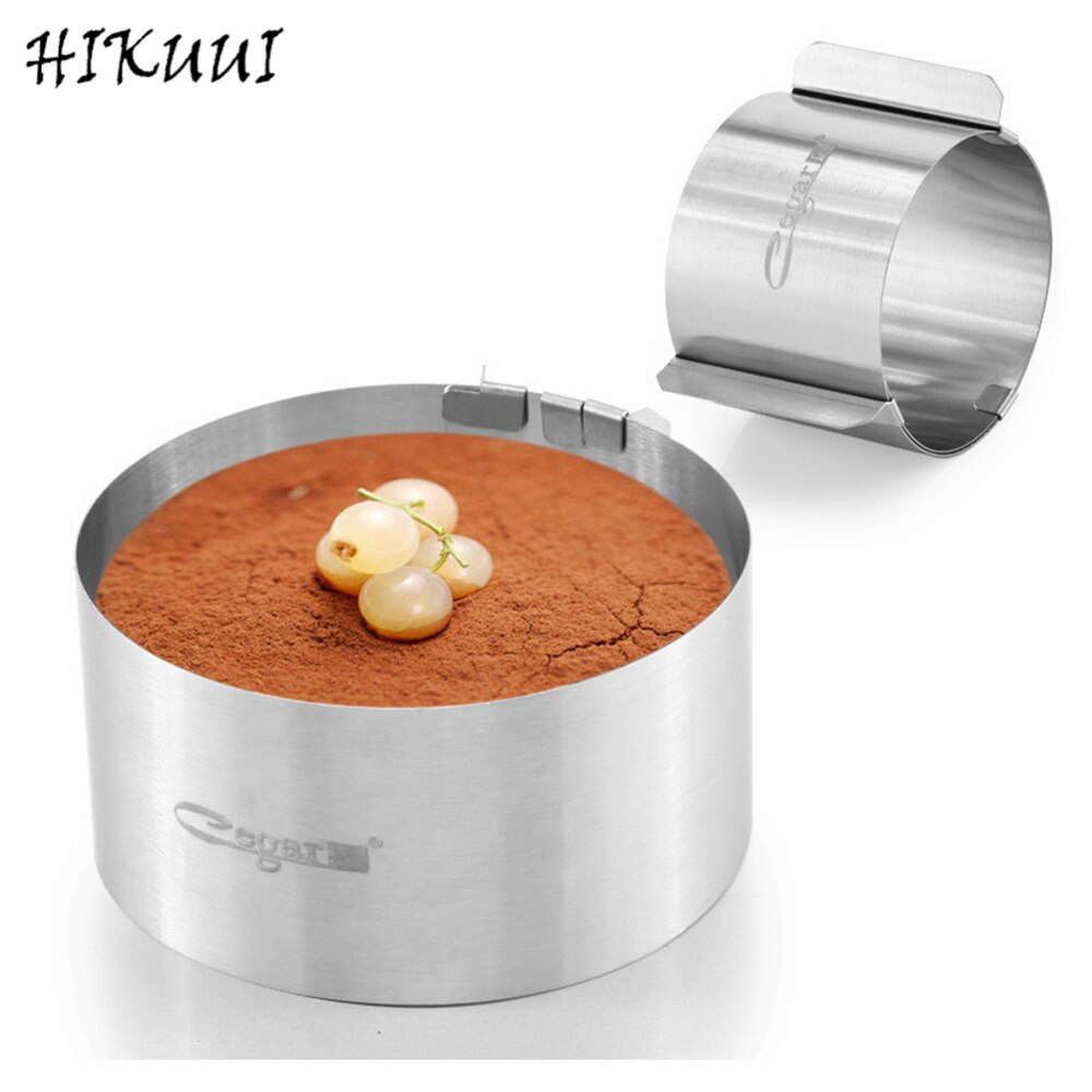 1 pc 5-10 cm Mini Verstelbare Mousse Ring Cakevorm Roestvrijstalen Huishoudelijke Bakken Tools Cake Cutter