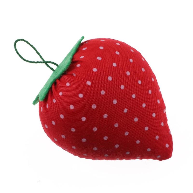 Strawberry Needle Pincushion Cross Stitch Sewing Pin Storage Holder Cushion DIY Apparel Sewing & Fabric Tools