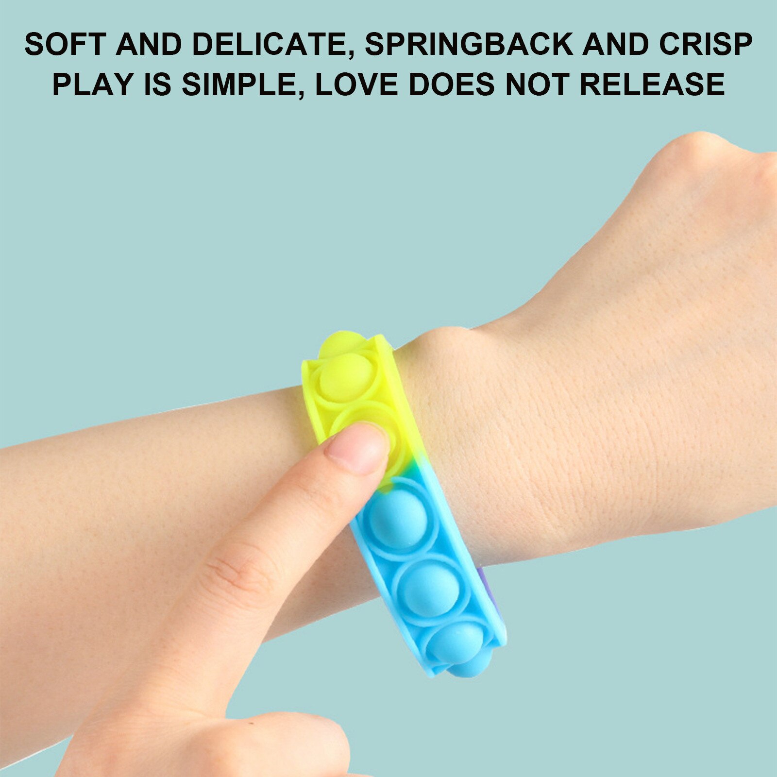 Zappeln Spielzeug für freundlicher drücken Popet Grübchen Armbinde Dekompression Spielzeug für Erwachsene Mädchen Antistress Presse seine blasiert Sensorischen Spielzeug