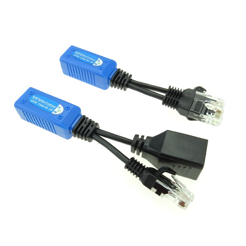 2 st /1 par rj45 splitter combiner upoe kabelsats... – Vicedeal
