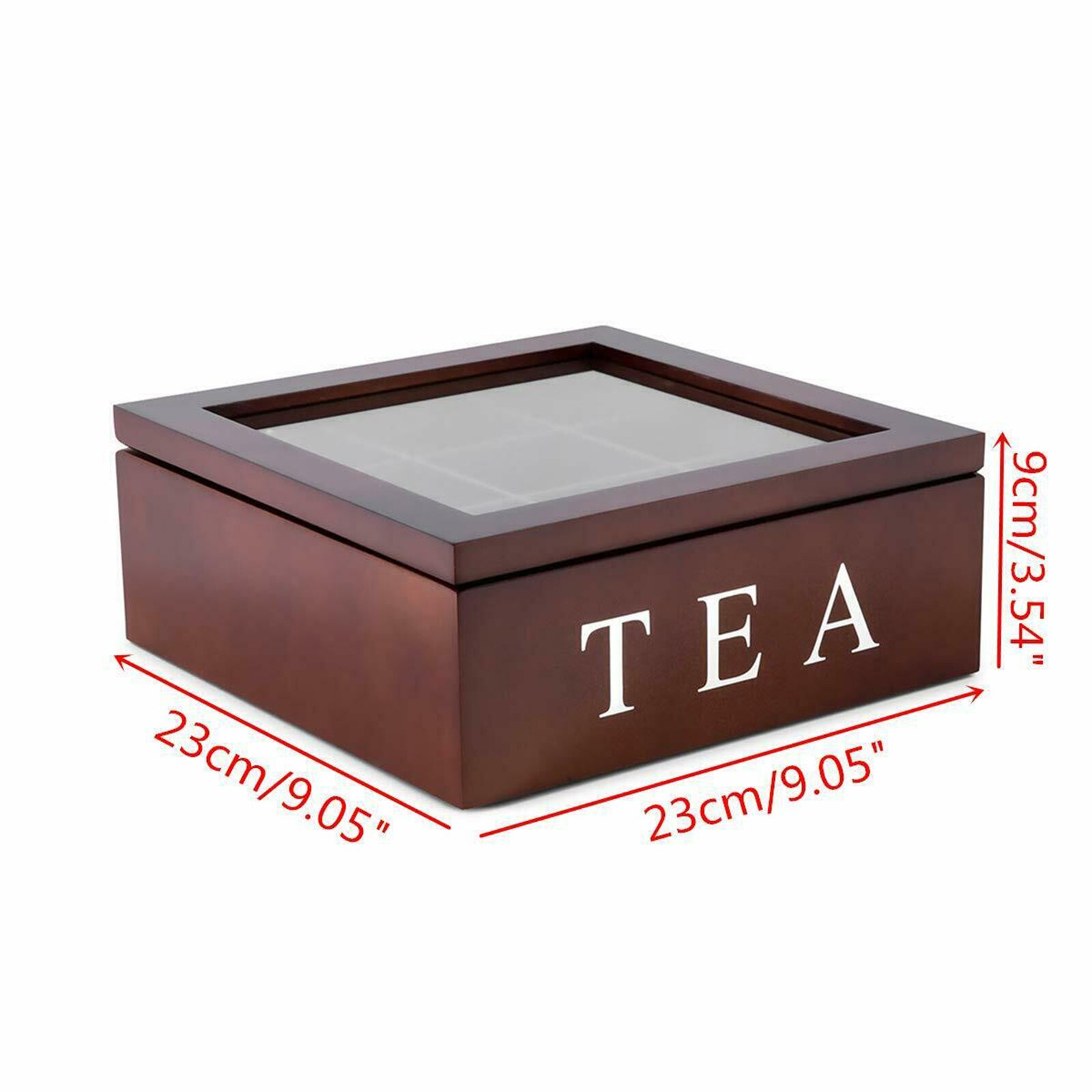 Træ te boks arrangør container træ opbevaringsrum kabinetter retro kaffe te slik taske holder arrangør til køkken