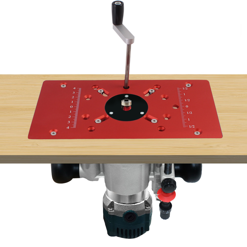Aluminium Router Tafel Inzetplaat Houtbewerking Trimmer Elektrisch Hout Frezen Flip Plaat Timmerwerk DIY Werkbank Gereedschap