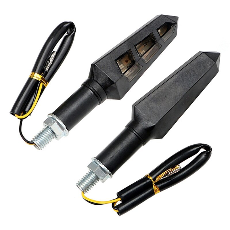 12V Universal 6 LED Turn Signal Blinker Light Indicators Amber Motorcycle Bike