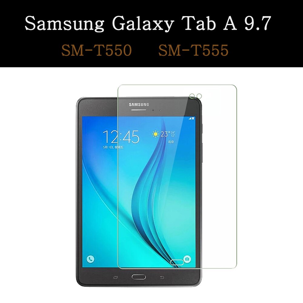 Tempered Glass For Samsung Galaxy Tab A 7.0 8.0 9.7 10.1 SM-T280 T350 T380 P200 T290 T550 T580 T510 Full Cover Screen Protector: SM-T550 SM-T555
