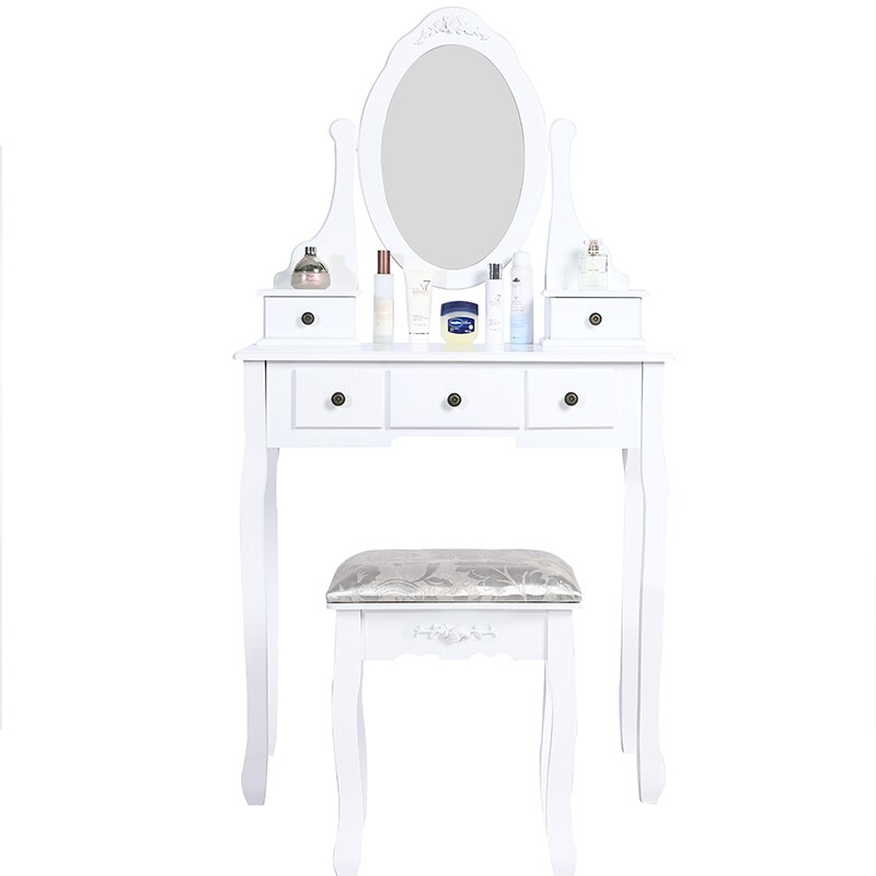 Nordic Dresser For Bedroom Dressing Table Small Apartment Modern Minimalist Single Mini Dressing Table With LightMirror HWC