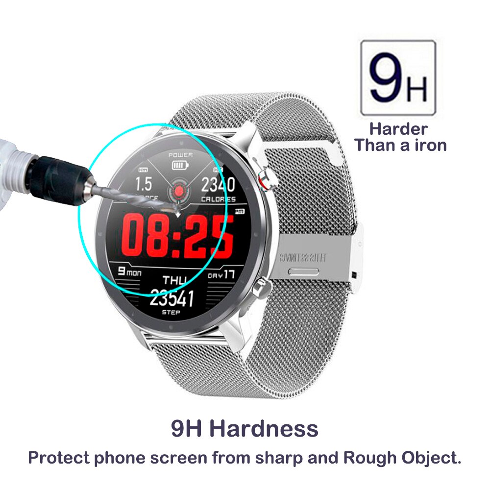 LEMFO-cristal templado para reloj LEMFO L11, protector de pantalla de 1,3 pulgadas, 2.5D, HD, transparente, resistente al agua y a los arañazos, 2 uds.