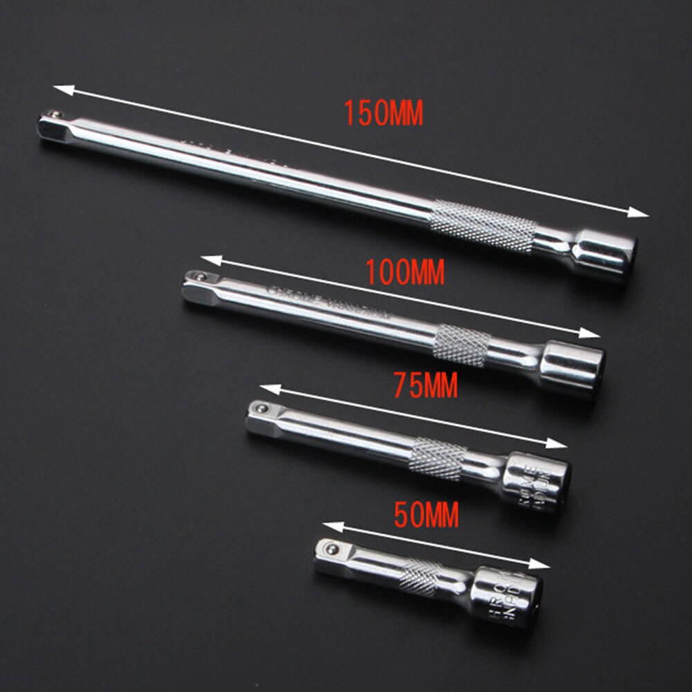 4pcs/set Long Rod Socket Extender Auto Repair Extension Bar Set 1/4 6.3mm Parts Tool Car Quick Release Drive Ratchet Wrench CRV