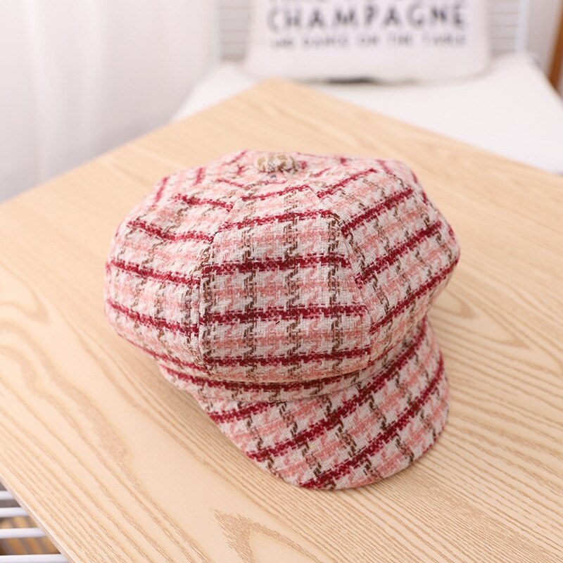 Wild Child Soft Cute Baby Octagonal Boy Dome Girl Cap JerseyChildren Beret Baseball Hat: BV0885P