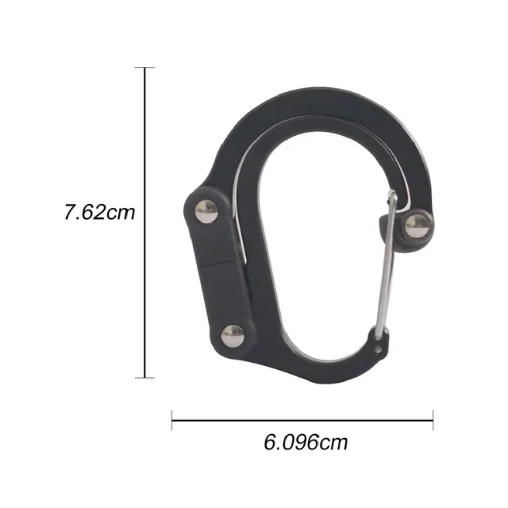 Multifunktionaler hybrid-Getriebe-Clip-Karabiner, um 360 Grad drehbarer Haken, starke Schnalle, Camping, Wandern, Reisen, Rucksack, draussen-Gerät
