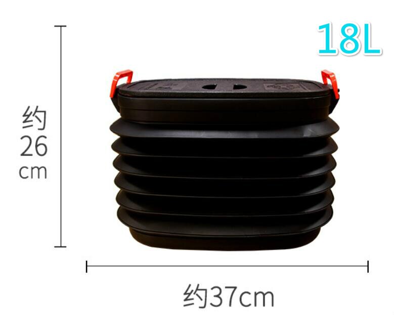 4L car folding collapsible bucket multi-purpose fishing buckets container storage box hanging WY411: 18L