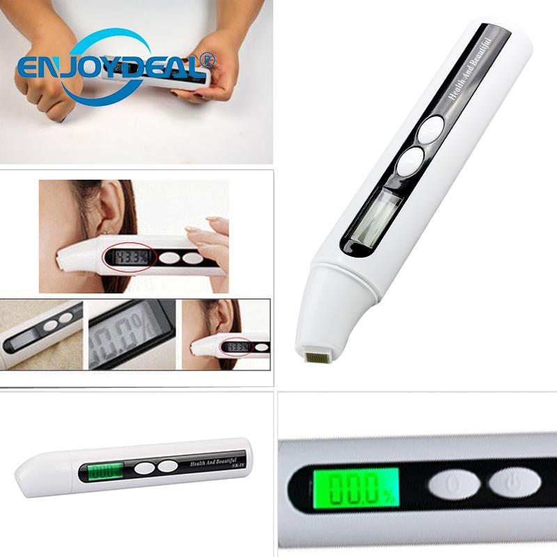 Portable Pen-type Digital LCD Display Skin Sensor Tester Moisture Analyzer