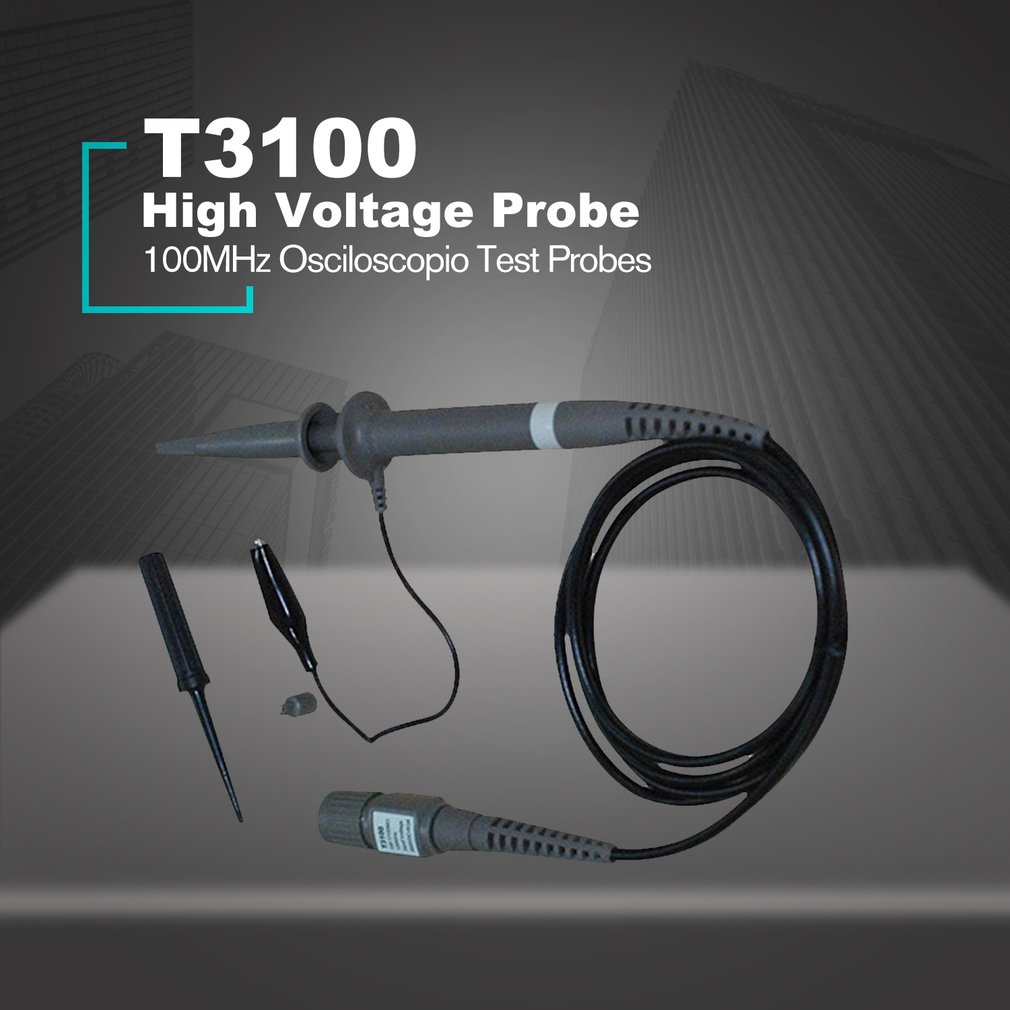 Hantek T3100 100:1 High Voltage Oscilloscope Probe 100MHz 2500V BNC Interface Osciloscopio Test Probes