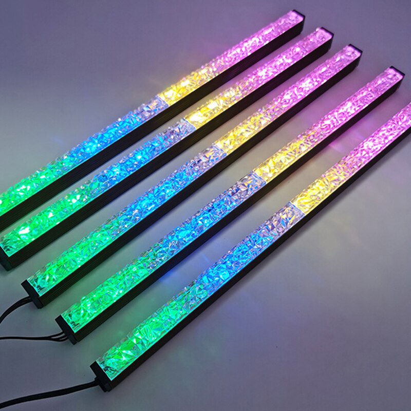 Computer Case Diamond LED Strip Light Rainbow PC Case Lighting LED Strip Kit Lighting For Computer LED Strip Light Parts