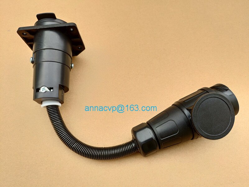 CVP trailer plug adapter 13 pin male trailer plug to 7 pin RV blade socket connector trailer boat truck trailer parts