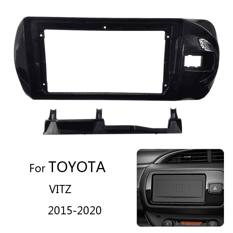 Android Car Radio Frame Kit For TOYOTA VITZ Right Hand Drive Auto Stereo Center Console Fascia Trim Bezel Faceplate
