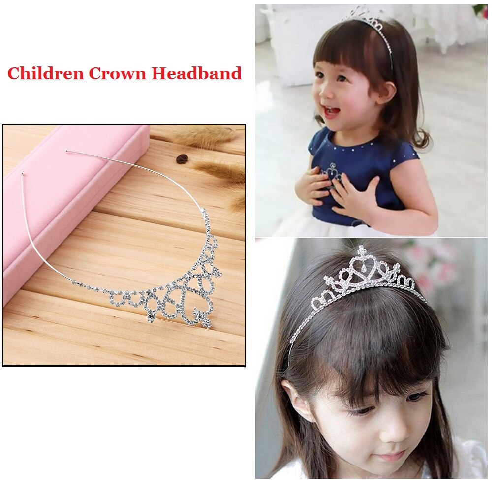 Diadema de corona de flores para niña, Tiara para graduación, tamaño infantil, diadema de princesa para bebé, accesorios para el cabello para niña