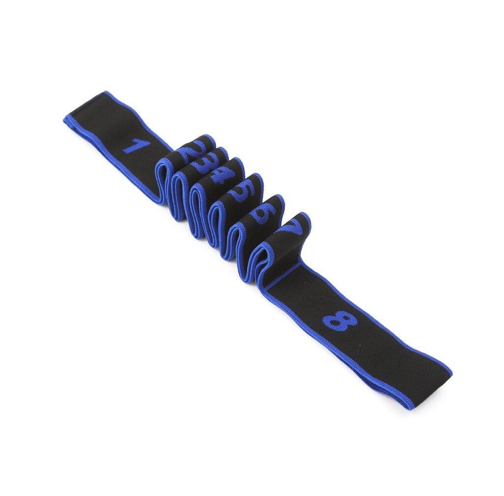 Accessoires de yoga joga akcesoria élasticité Yoga sangle de Yoga extensible boucles flexibles accessoires d'entraînement Pilates gimnasioz # XP20: Blue