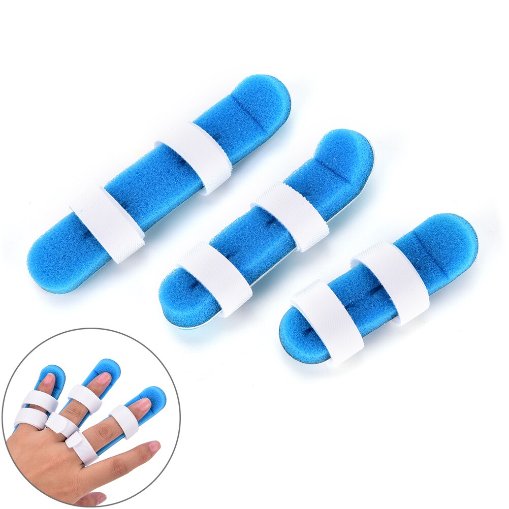 3 storlekar stödstag fingerskydd smärtlindrande aluminium fingerklubba skena