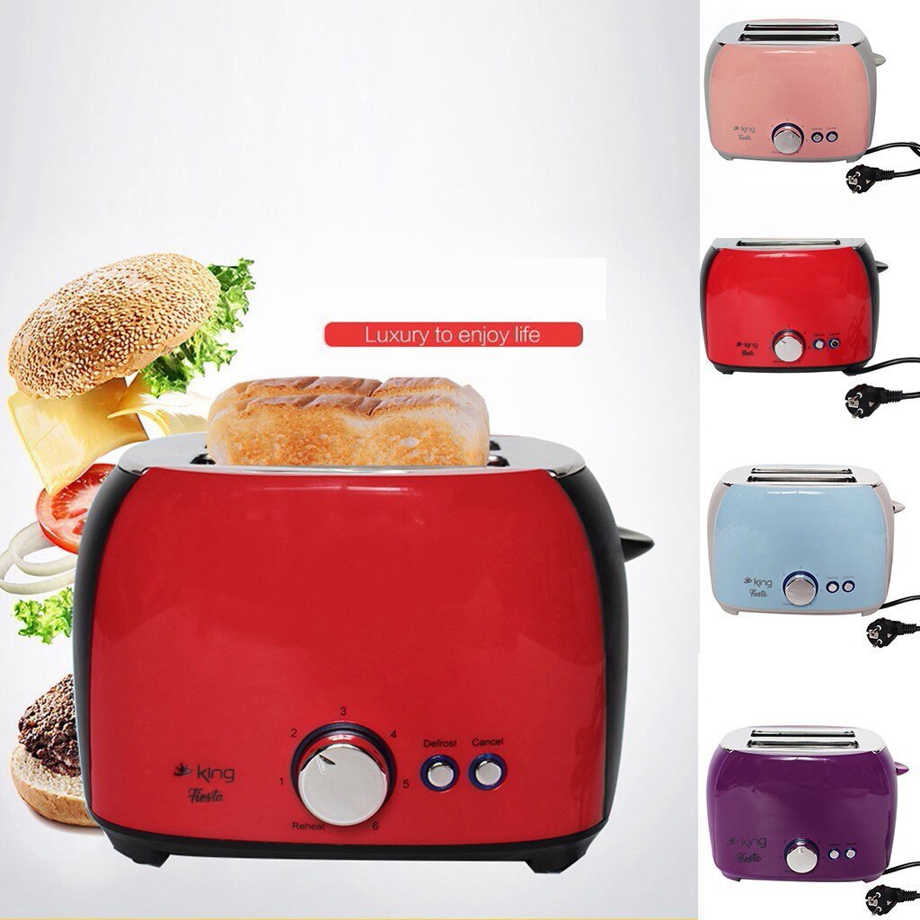 Automatic Toaster 2-Slice Breakfast Sandwich Maker Baking Cooking Tool Fast Heating Bread Toaster Household Breakfast Make