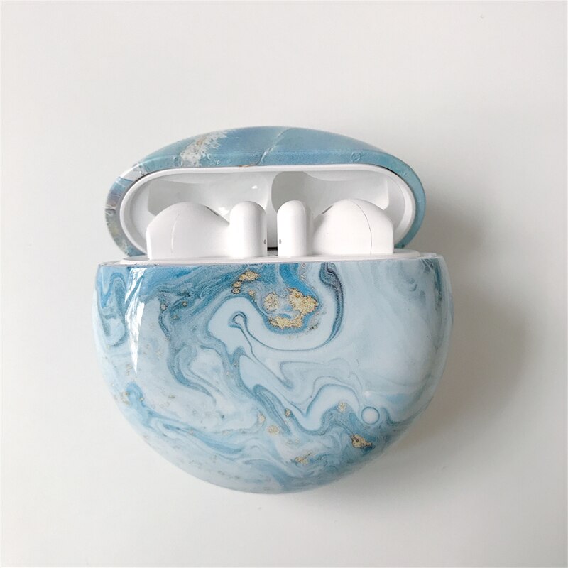 For Huawei Freebuds 3 Luxury Marble Wireless Bluetooth Earphone Shookproof Case For Huawei Freebuds 2 Pro Hard Charging Cover: A17