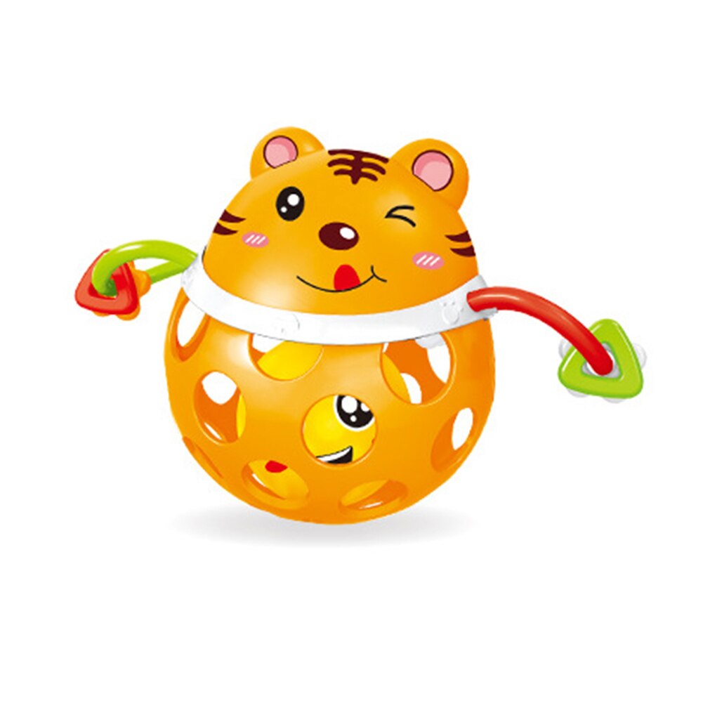Cartoon Dier Zachte Baby Rammelaar Bal Handgreep Bell Developmental Kinderziektes Speelgoed: Tiger