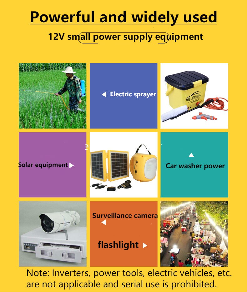 12v 20ah 18650 litiumbatteripaket för reservkraft solutrustning övervakning inbyggt bms batteri skydd fäste