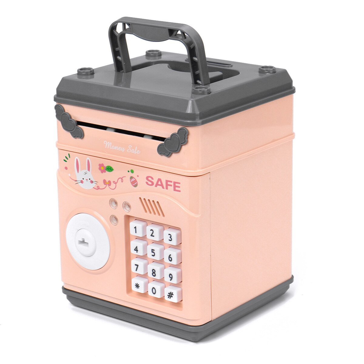 Tirelire papier tirelire enfants grand coffre-fort économie tirelire grand mot de passe tirelire: Rose