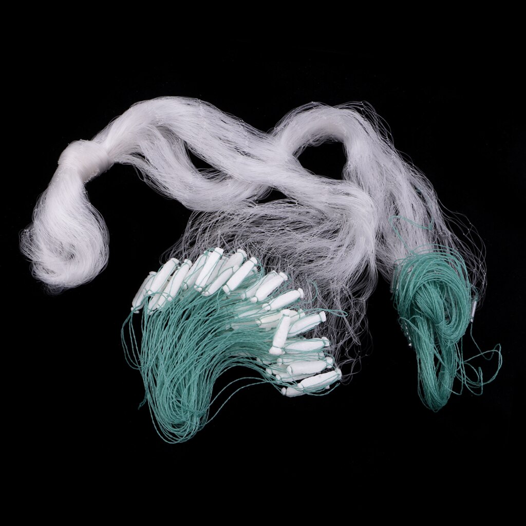 Clear Green Fishing Net with Float Fish Trap Monofilament Small Mesh Fishing Accessories for Hand Casting