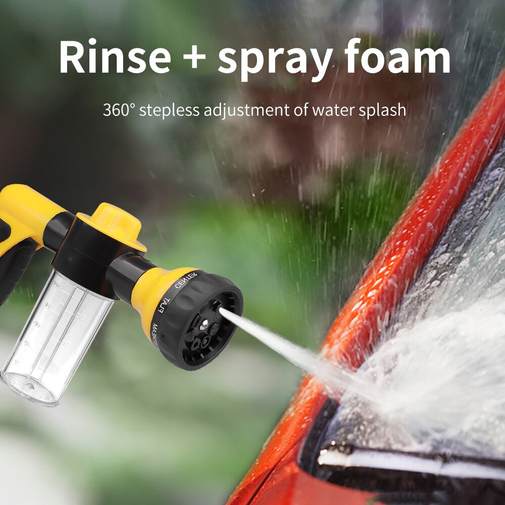 Auto Hochdruck Wasser Pistole Bewässerung 8 Einstellbare Auto Schaum Spritzgerät Topf Spritzgerät Bewässerung Sprinkler Werkzeug Haustier Dusche Haushalt