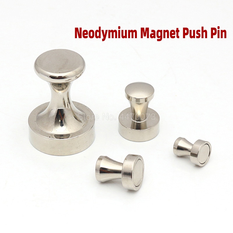 1Pcs Neodymium Whiteboard Magnet Push Pin Strong Magnetic Office Chess Shape Thumbtack Fridge Magnets Pins Blackboard Metal Memo