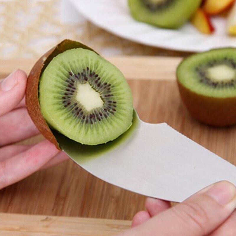 3 in 1 Special Kiwi Knife Spoon Fork Stainless Steel Fruit Spoon Digging Kitchen Tools Cuchara especial de acero inoxidable Kiwi