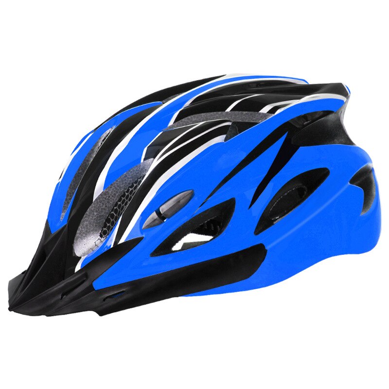 ZOUZHAN road and mountain bike helmet, one-piece cool bicycle helmet, protective outdoor helmet for men and women: Blue black