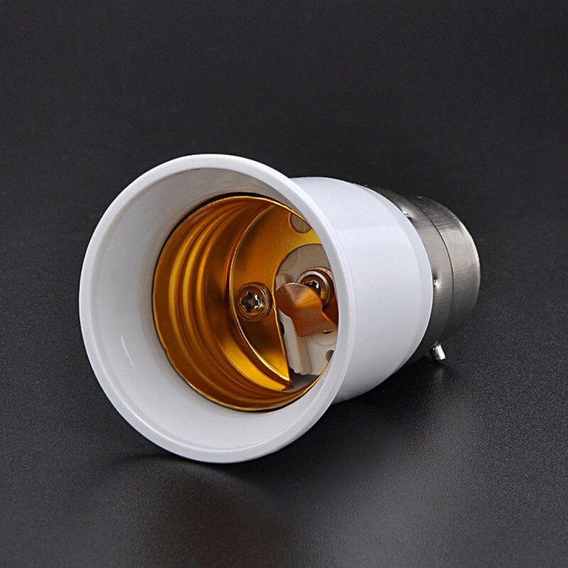 Adaptador De Bombilla B22 A B15 / BA15D - Convierte Enchufes Grandes A Pequeños, Compatible Con Halógenas Y LED, Fácil Instalación Sin Herramientas