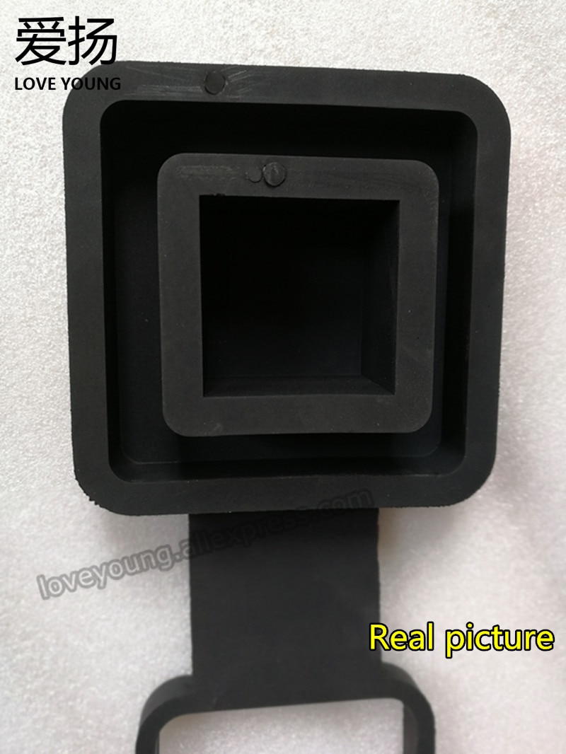 Black Rubber Trailer Hitch Receiver Cover /Universal Receiver Plug Tube Cap/Protective Cover