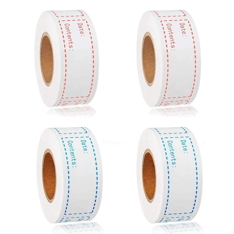 Étiquettes de congélateur amovibles, autocollants de stockage de nourriture auto-adhésifs, étiquette de papier de congélateur de réfrigérateur: Default Title