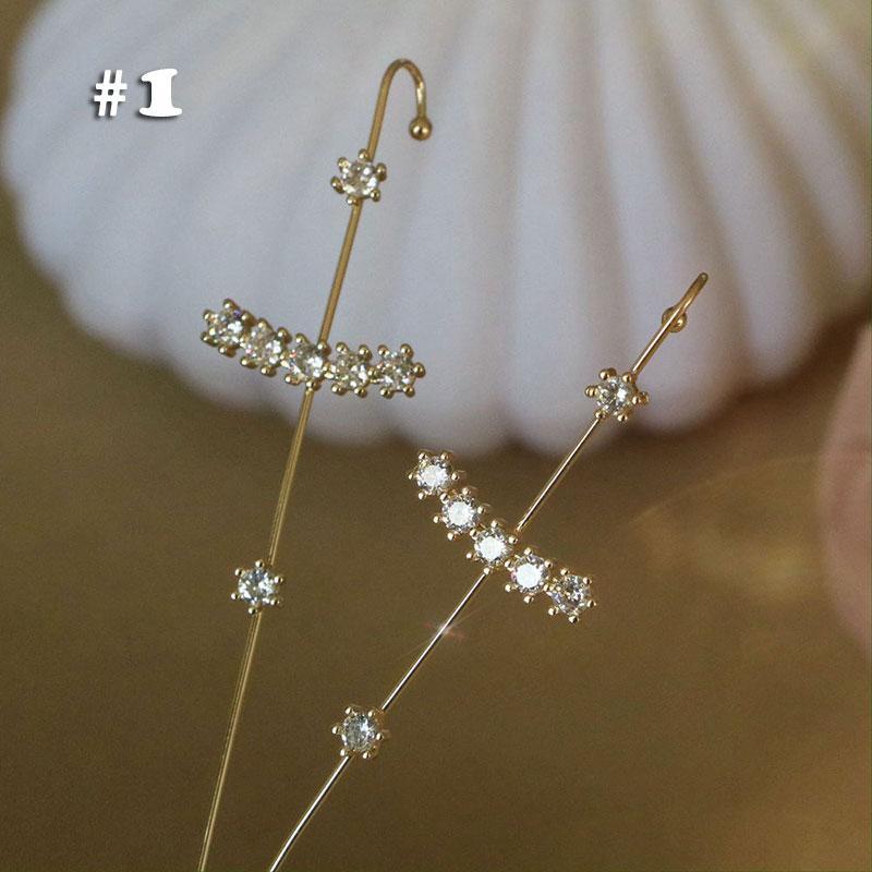 Ear Wrap Crawler Hook Earrings Punk Wrap-around Track Hook Earrings 1Pcs