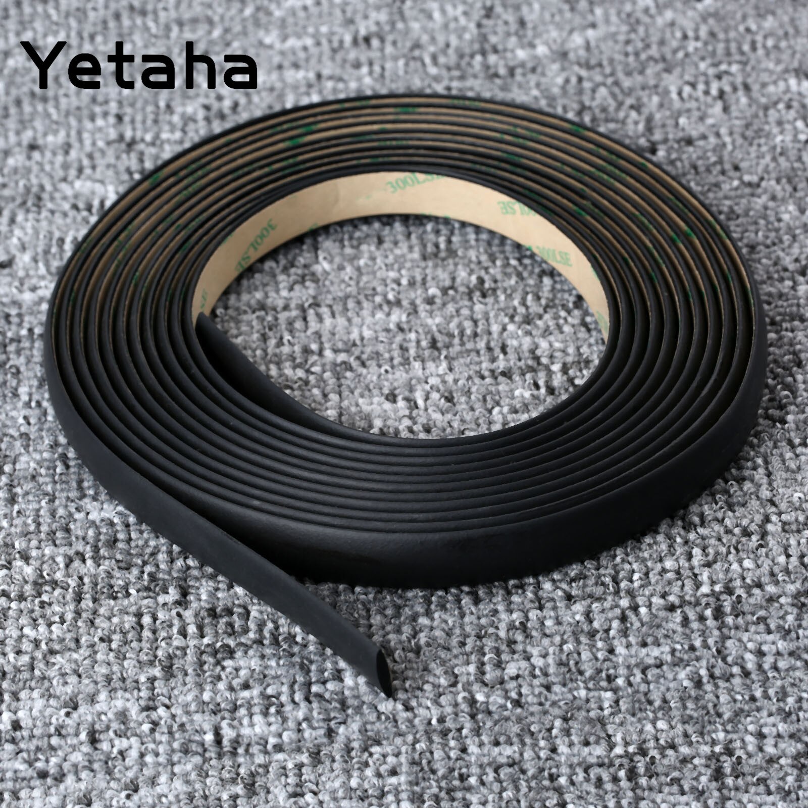 Yetaha 5 Meters Waterproof Rubber Sealing Strips Trim Weatherstrip For Auto Car Front Rear Windshield Sunroof Triangular Window