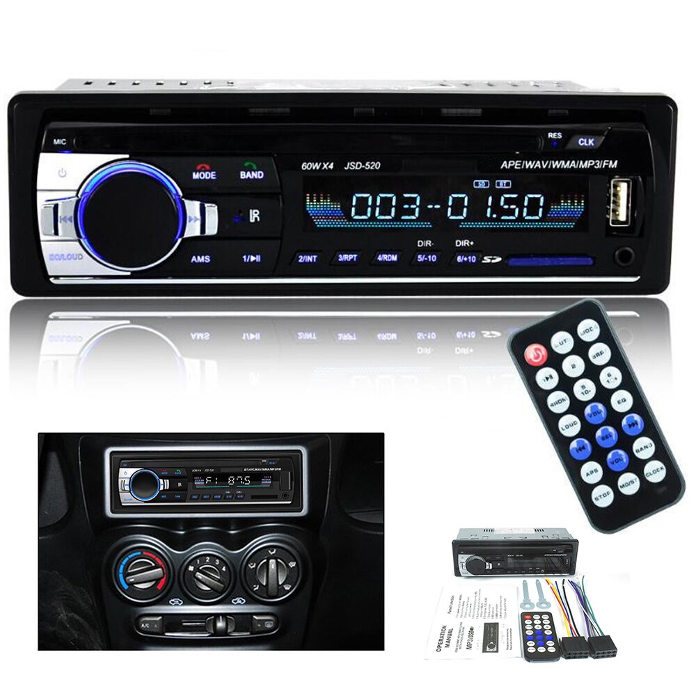 Mayitr Auto Radio Stereo Digitale Draadloze MP3 Speler Auto In-Dash Bluetooth Stereo Radio Audio Fm Ontvanger Aux Tf usb MP3 Speler