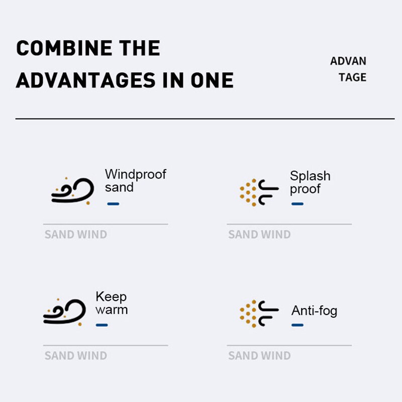 Face Mask Windproof Men Women for Skiing Snowboarding Motorcycling Winter Outdoor Sports Highly Breathable