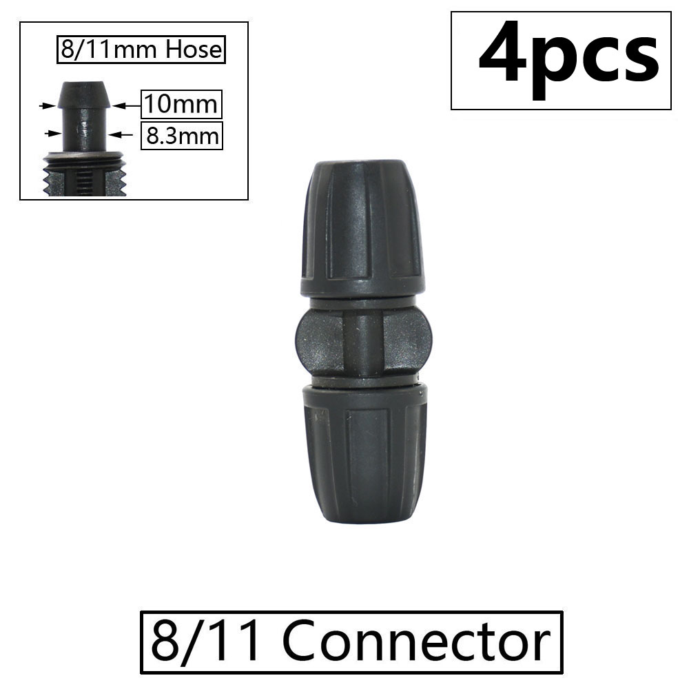 Irrigazione 3/8 "Connettore per tubo da giardino 8/11 4/7 3/5mm Riduttore per tubo flessibile Raccordo tee Gomito Estremità Spina Sistema di irrigazione a goccia: Lavanda
