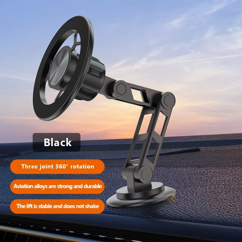 Magnetyczny uchwyt samochodowy na telefon Stojak Magnes Uchwyt samochodowy GPS Smartphone Wsparcie mobilne w uchwycie samochodowym dla Macsafe iPhone Samsung Xiaomi: Różowy