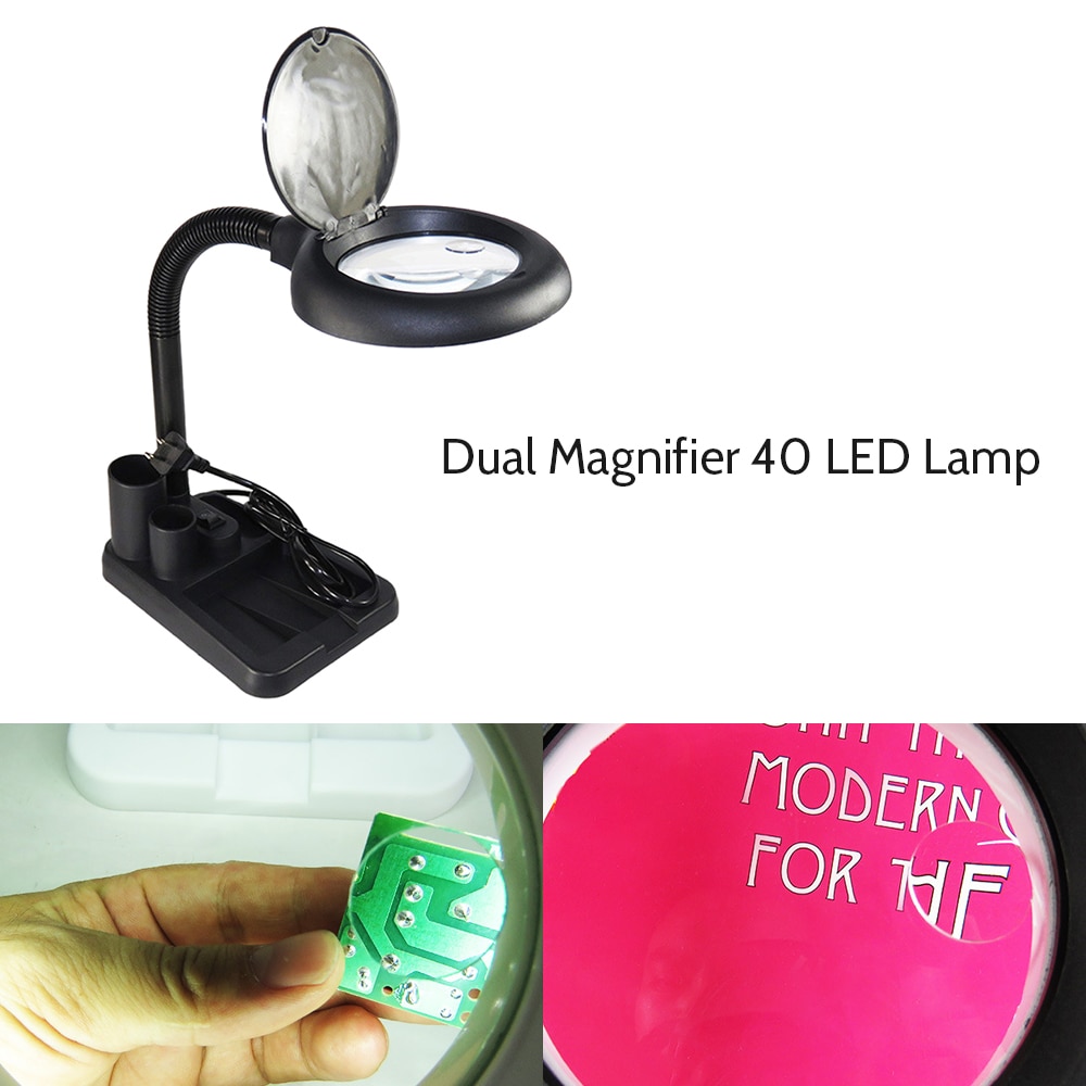 Led Tafellamp Vergrootglas 5/10X Vergrootglas Verlicht Vergrootglas Loupe Lamp Lampe Bureau Led Bureaulamp Buigbare Tafel licht