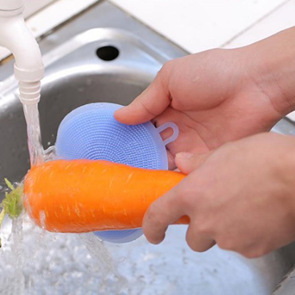 Siliconen Spons Afwas Keuken Scrubber Food-Grade Gerechten Multipurpose Sponzen Non Stick Schoonmaken Keuken Borstel