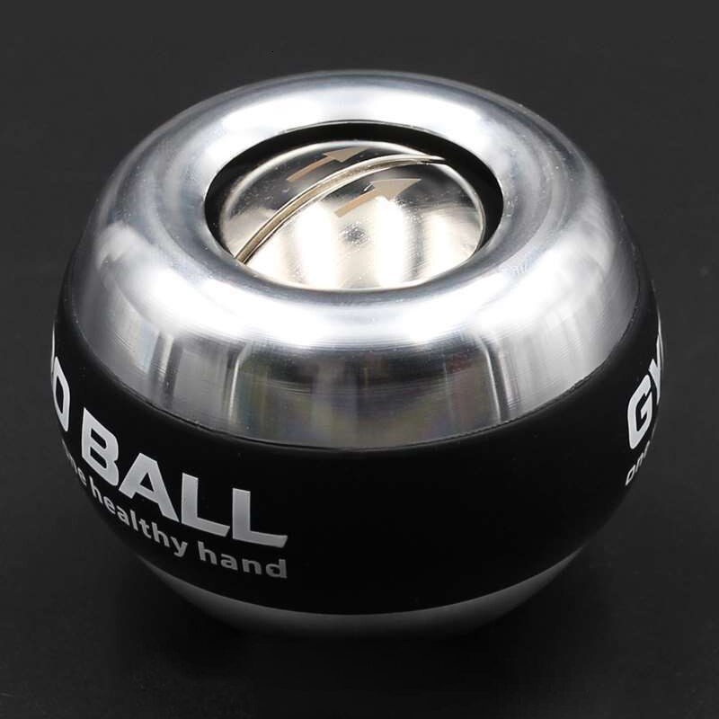 Regenboog Led Self Start Power Ball Gyro Mute Metalen 100Kg Spier Pols Kracht Trainer Ontspannen Gyroscoop Powerball Gym Exerciser