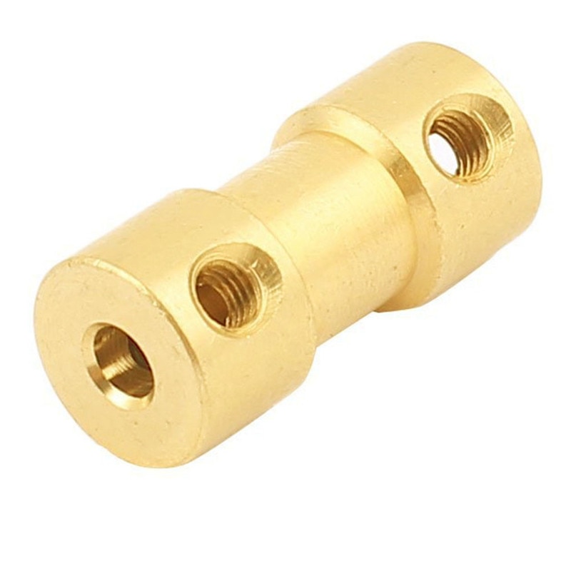 ! 3mm to 3mm Copper DIY Motor Shaft Coupling Joint Connector for Electric Car Toy