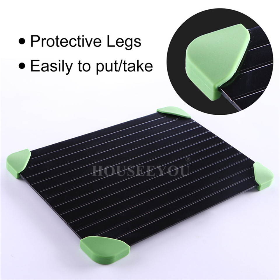HOUSEEYOU Magic Defrost Tray Thaw Frozen Food Meat Fish In Minutes Home Rapid Defrosting Tray No Electricity Chemicals Microwave